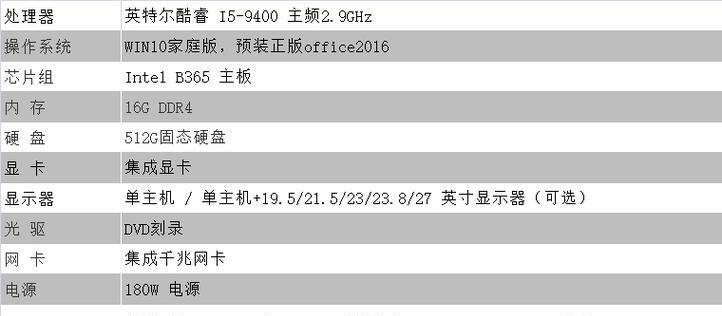 组装台式电脑配置清单（全面指南帮你找到最适合的配置方案）